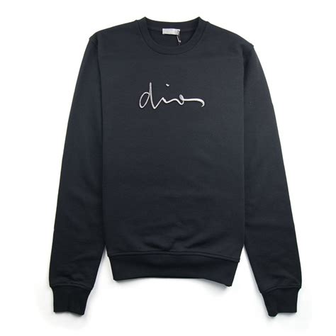 sweatshirt graded red dior signature embroidery black cotton|Dior Black & Red 'Dior by Dior' Sweatshirt .